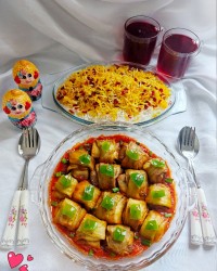 بادمجان بقچه پیچ