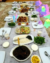 سفره ی شام ...مهمانی
