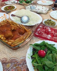 شام خوشمزه خونه خواهرم