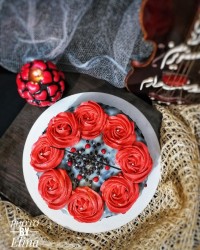 کیک گردویی دبل چاکلت