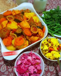 طاس کباب گیاهی