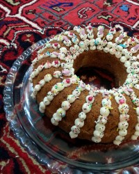 کیک هویج و گردو با کرم پنیری