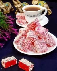 باسلوق ژله ای میوه ای