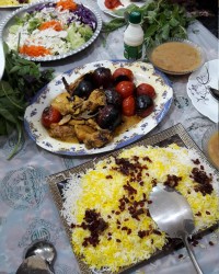 جوجه کبابی شام پاگشایی عروس دوماد