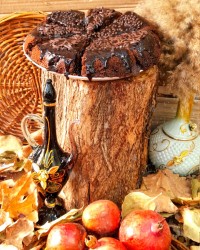 کیک گردویی دبل چاکلت