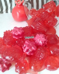 پاستیل میوه ای بدون رنگ و اسانس