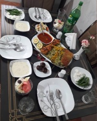 باقالی پلو با بوقلمون