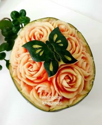 حکاکی هندوانه با طراحی وکتور
