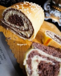 نان دورنگ بدون شکر