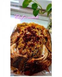 ماهی سرخ شده کپشن لطفا