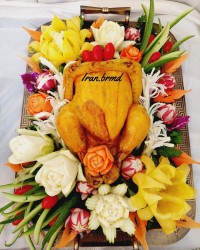 مرغ شکم پر نمکی