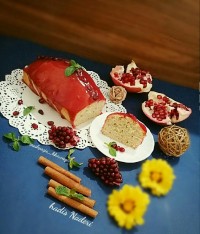 کیک_انار ایده یلدایی......