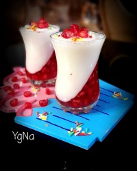 ژله لیوانی کج انار