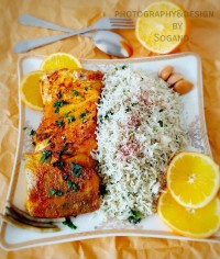 سبزی پلو با ماهی