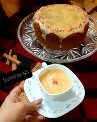 کیک و کرم کدو حلوایی