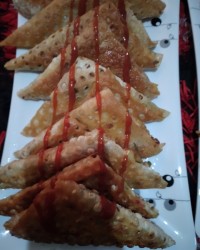 سمبوسه پیتزایی خوشمزه