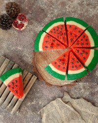 کیک هندوانه ای بدون فر