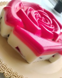 ژله خورده شیشه با پاناکوتا وانیلی