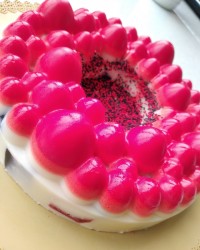 ژله خورده شیشه با پاناکوتا وانیلی