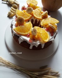 کیک کدو حلوایی با ماست