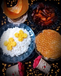 خورشت کدو حلوایی وآلو