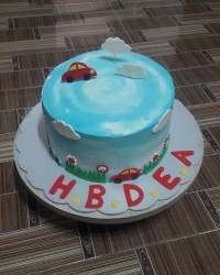 کیک خامه ای پسرانه