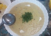 سوپ قارچ و خامه