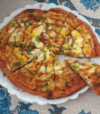 پیتزا مرغ خوشمزه