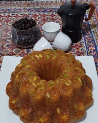 کیک زعفران و گلاب