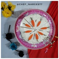 کیک هویج و گردو با رویه کرم پنیری