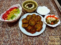 کوکو سیب زمینی گشنیز