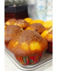 کاپ کیک دو رنگ