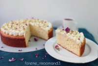 کیک بسبوسه با کرم پنیری