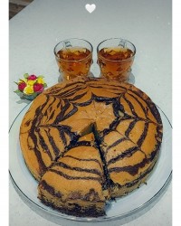 کیک دورنگ (زبرا)?