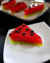 ژله طرح هندوانه یلدایی