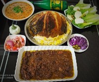 فسنجون ته دیگ کاهو