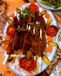 برنج و کباب تابه ای و ته دیگ