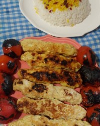 کباب کوبیده مرغ عکسهامتفاوت لطفا ورق بزنید