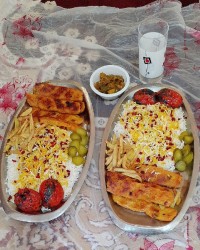 کوبیده ی مرغ کباب تابه