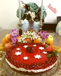 چیز کیک انار