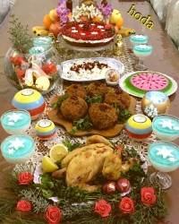 میز شام (یلدایی)