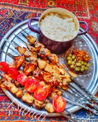 جوجه کباب زعفرانی