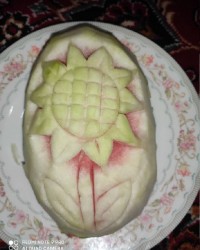 حکاکی هندوانه یلدایی