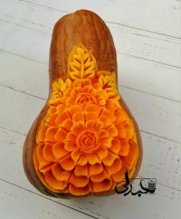 حکاکی روی کدو