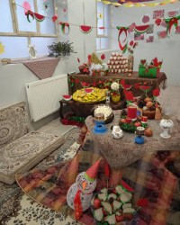 تزئینات شب یلدا برای مدرسه