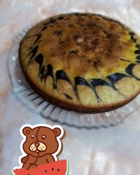 کیک ماست سه رنگ