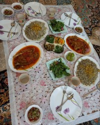 چلو باقالی پلو با گردن و ماهیچه مجلسی
