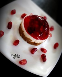 چیز کیک انار یلدایی