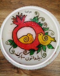 نقاشی رو ژله یلدایی