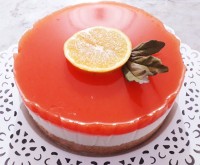 چیز کیک پرتقالی